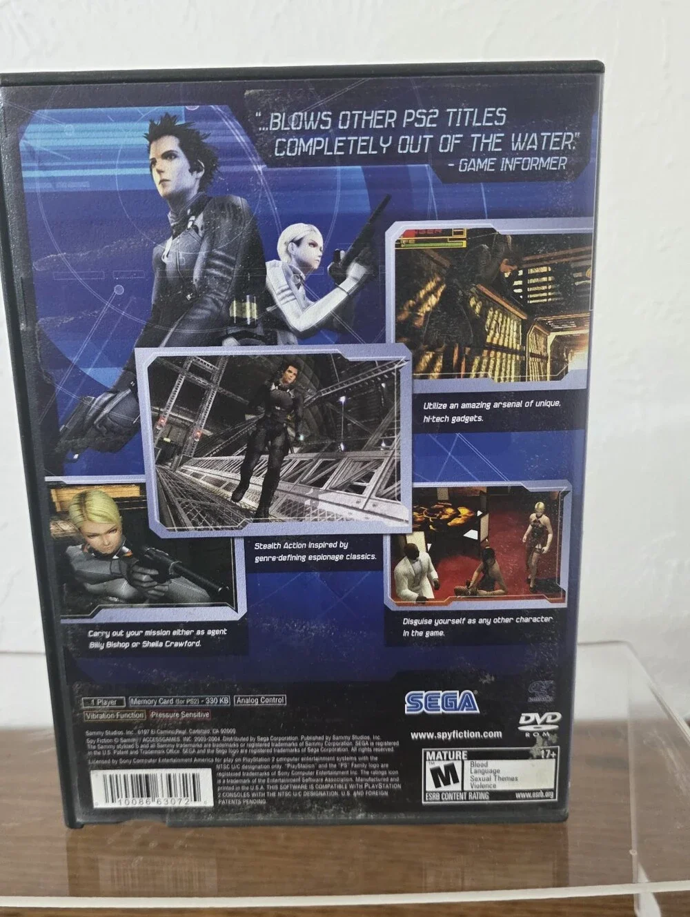 Spy Fiction Sony PlayStation 2 PS2 Game CIB Complete Manual 2004 UNTESTED AS-IS